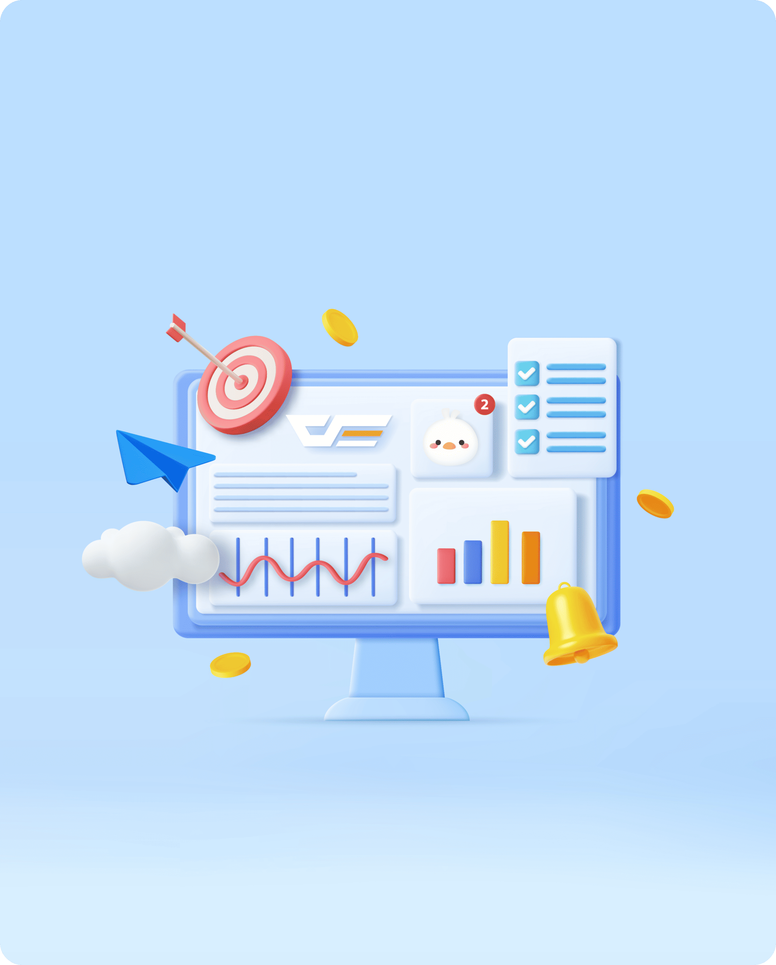AI Station Dashboard Illustration